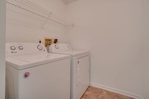 laundry room in apartment
